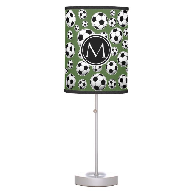 Monogram Soccer - Tree Top Table Lamp (Front)