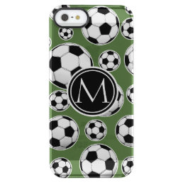 Monogram Soccer - Tree Top Clear iPhone SE/5/5s Case