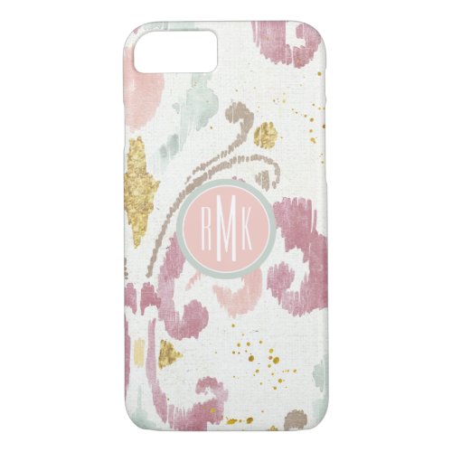 Monogram  Soft Deco Pattern iPhone 87 Case