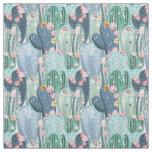 Monogram | Soft Patel Cactus Pattern Fabric