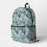 Monogram | Soft Patel Cactus Pattern Printed Backpack