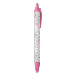 Monogram Soft Pink Watercolor Pattern Pen