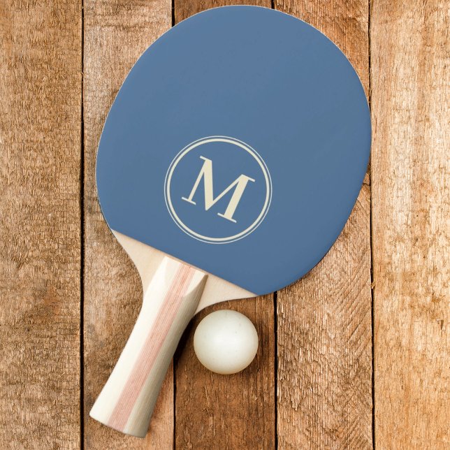 Monogram Solid Capri Blue Color  Ping Pong Paddle (Creator Uploaded)