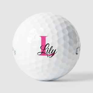 Monogram Solid Initial Personalized Golf Balls