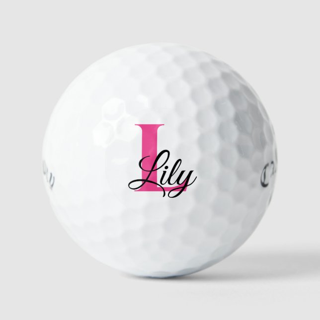 Monogram Solid Initial Personalized Golf Balls (Front)