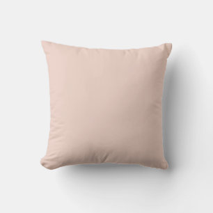MONOGRAM solid LIGHT PINK custom Throw Pillow
