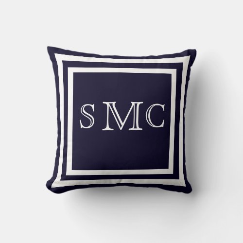 MONOGRAM Solid Purple Soft Dark Grape plain pillow