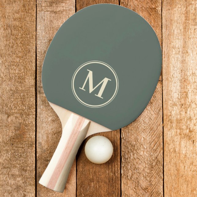Monogram Solid Warm Gray Color  Ping Pong Paddle (Creator Uploaded)