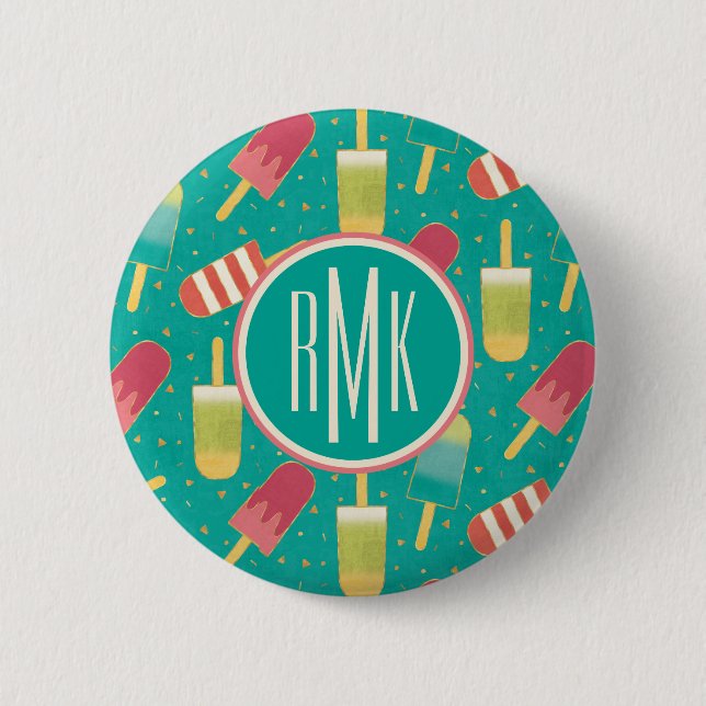 Monogram | Some Fun in the Sun Step Button (Front)