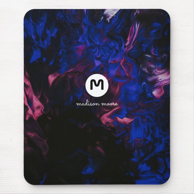 Monogram Space Colors Mouse Pad (Front)