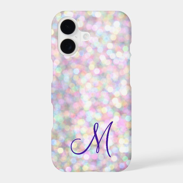 Monogram Sparkle iPhone 7 Plus Case (Back)