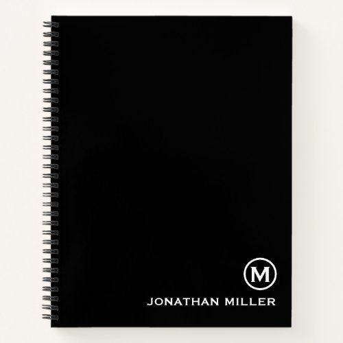 Monogram Spiral Notebook