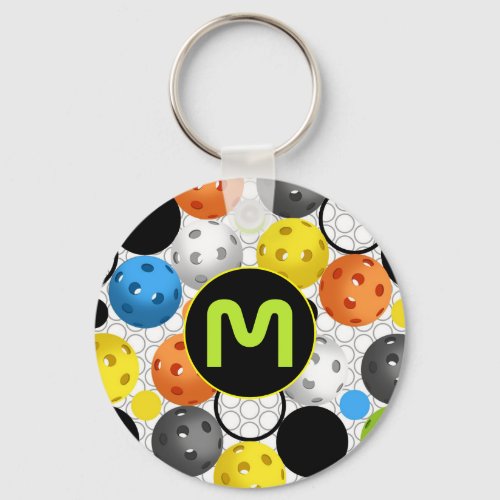 Monogram Sporty Multicolor Pickleball Keychain