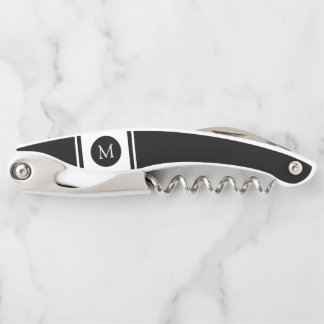 Monogram Sporty Stripes B&W Waiter's Corkscrew