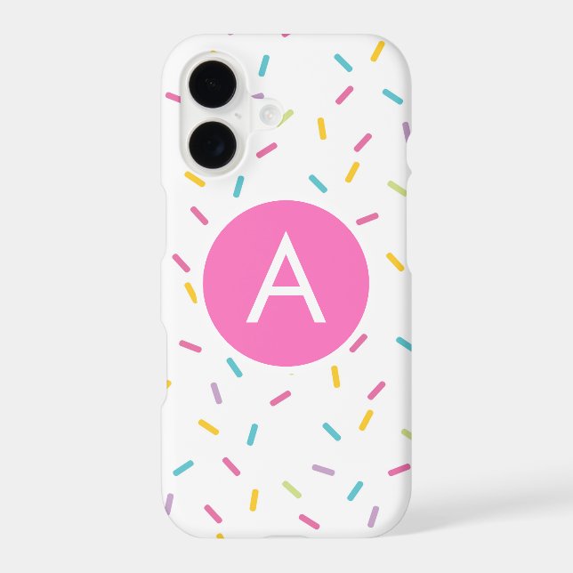 Monogram Sprinkles Iphone Case (Back)