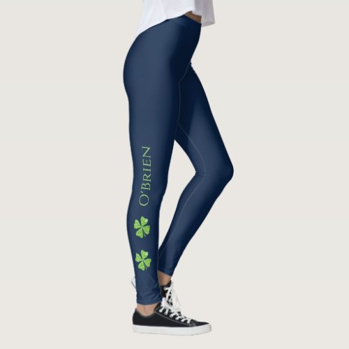 Monogram St Patricks Day Leggings