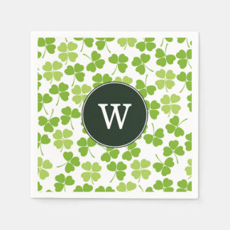 Monogram St. Patrick's Day Party Napkins
