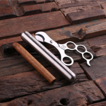 Monogram Stainless Steel Cigar Holder & Cutter
