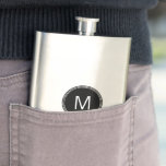 Monogram Stainless Steel Classic Flask 8 Oz at Zazzle