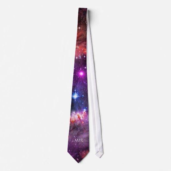 Monogram Starry Wingtip of Small Magellanic Cloud Neck Tie