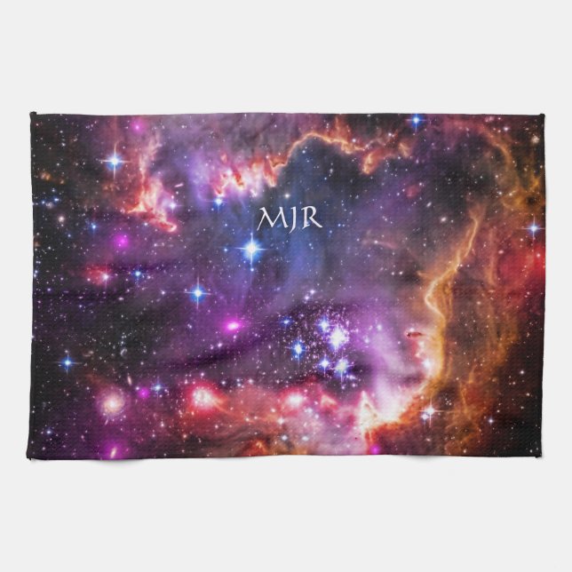 Monogram Starry Wingtip of Small Magellanic Cloud Towel (Horizontal)