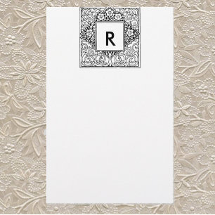 Monogram Stationary Stationery