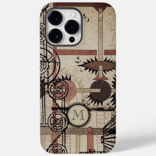 Monogram Steam Punk Gear Personalized iphone Case
