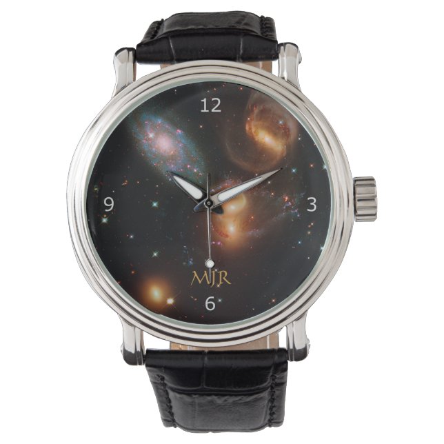 Monogram Stephans Quintet deep space star galaxies Watch (Front)