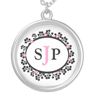 Monogram Sterling Silver Necklace