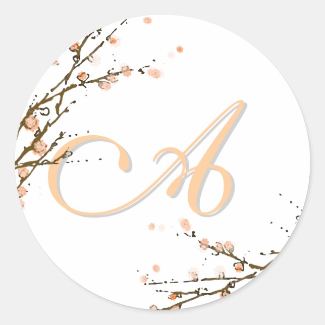 Monogram Sticker "A" to "Z" customizable (Front)