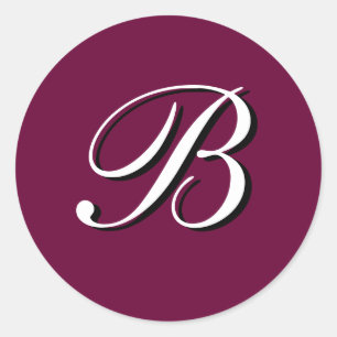 Monogram Sticker "B" Customizable