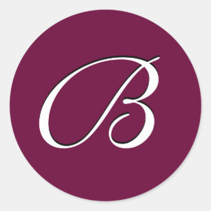 Monogram Sticker "B" Customizable