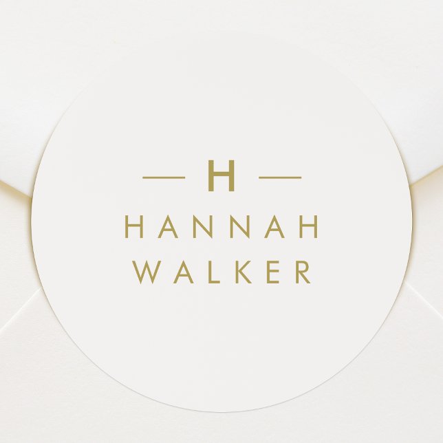 Monogram Sticker Roll | Gift Envelope Seal Labels (Elegant monogram envelope seals for everyday correspondence, special occasions or seasonal mail)