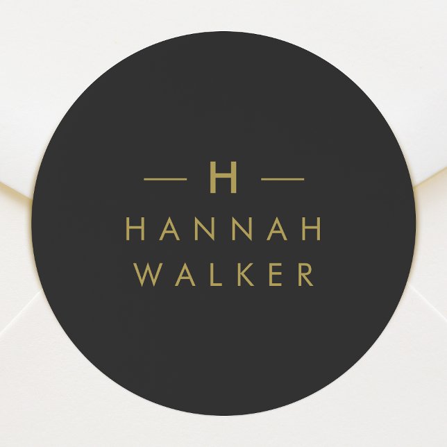 Monogram Sticker Roll | Gift Envelope Seal Labels (Elegant monogram envelope seals for everyday correspondence, special occasions or seasonal mail)