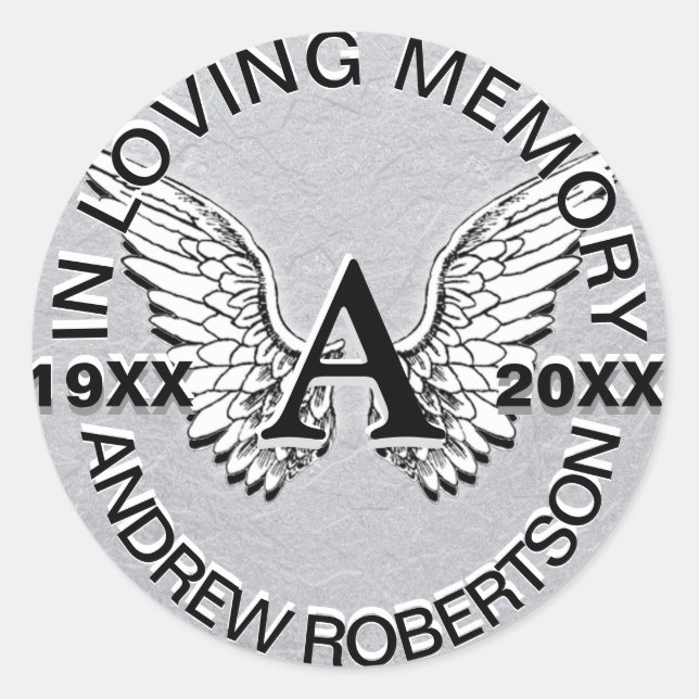 Monogram Sticker Silver (Front)