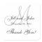 Monogram Stickers Square for Weddings Thank You