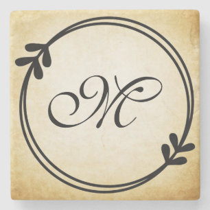 Monogram Stone Coaster