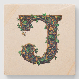 Monogram  stone coaster