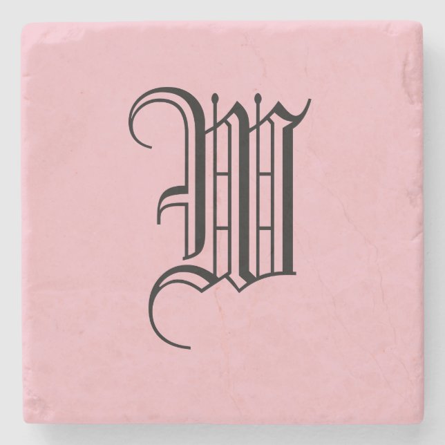 MONOGRAM STONE COASTER (Front)