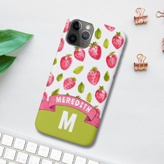 Monogram Strawberry iPhone 11 Pro Case