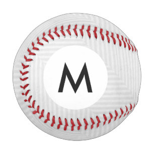 Monogram Striped pattern paper background Baseball