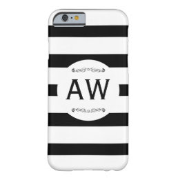 Monogram &amp; Stripes Barely There iPhone 6 Case
