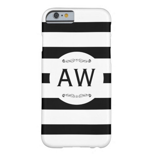 Monogram  Stripes Barely There iPhone 6 Case