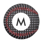 Monogram Studded Steel Texture Baseball