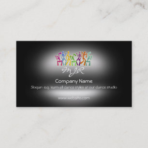 Monogram, Studio Dancers, metallic-effect Business Card