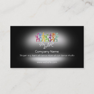 Monogram, Studio Dancers, metallic-effect Business Card
