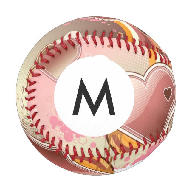 Monogram Styled design background Baseball (Front Left)