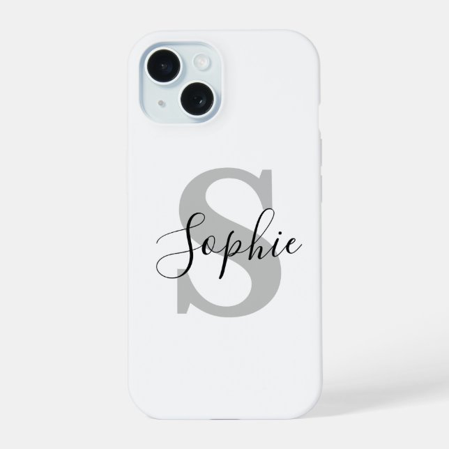 Monogram Stylish  Iphone Case (Back)