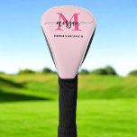 Monogram Stylish Modern Hot Pink Golf Head Cover<br><div class="desc">Protect your clubs in style with our Monogram Stylish Modern Hot Pink Golf Head Cover! Featuring a bold hot pink design and personalized with your monogram in a sleek, modern font, this head cover adds a chic and unique touch to your golf bag. Designed to fit most standard clubs, it...</div>