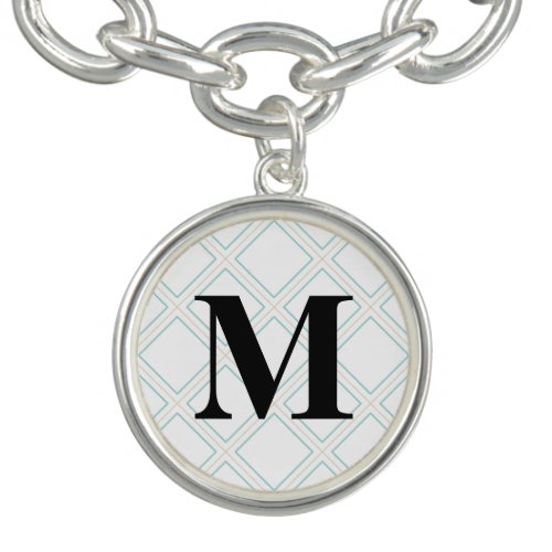 Monogram  Stylish Textile Pattern Bracelet